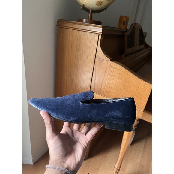 Giorgio Brutini Mens blue Navy Suede Loafers size 9.5 dress shoes menswear main image 4
